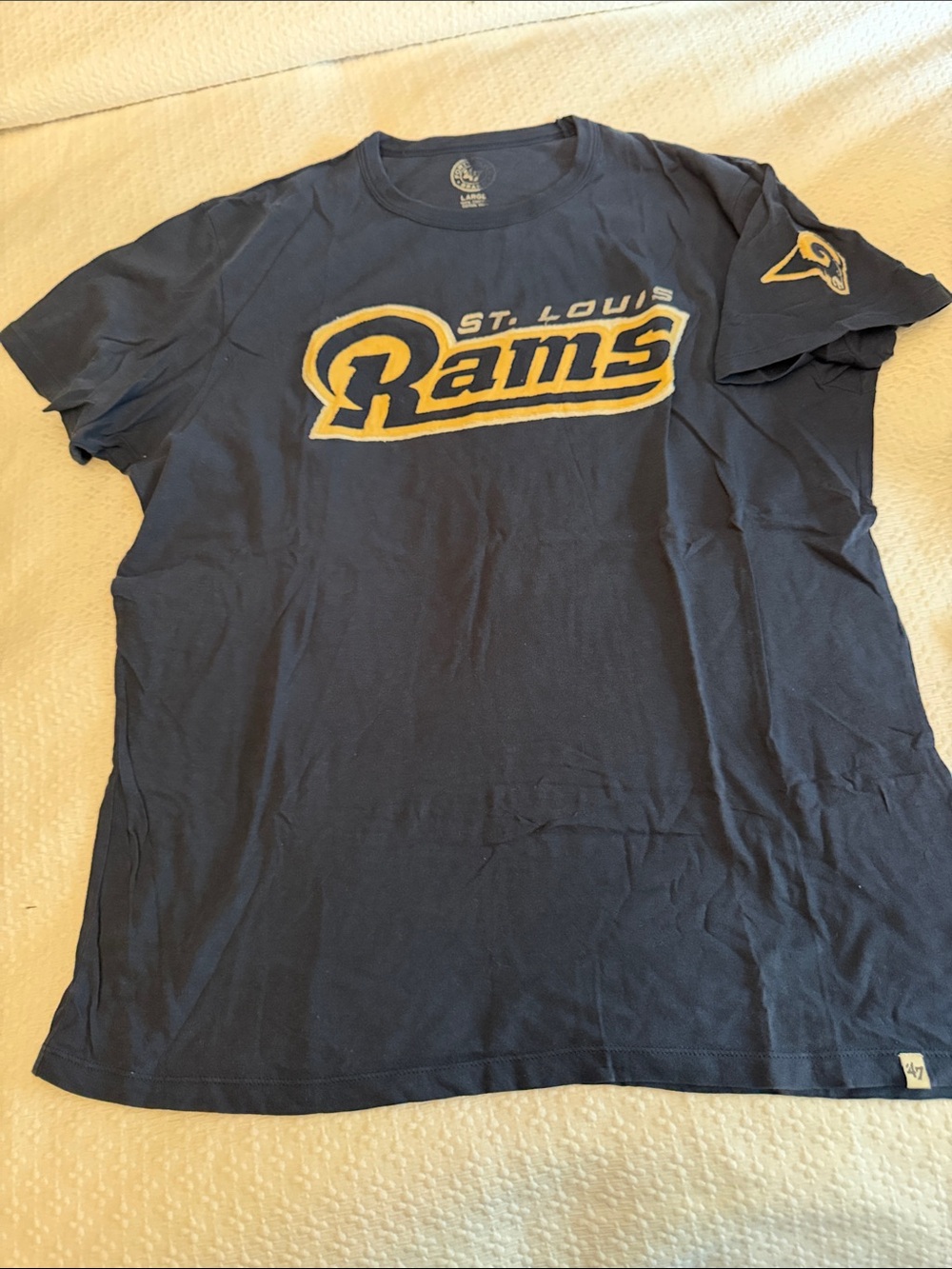 St. Louis Rams Navy Graphic Team Jersey Tee